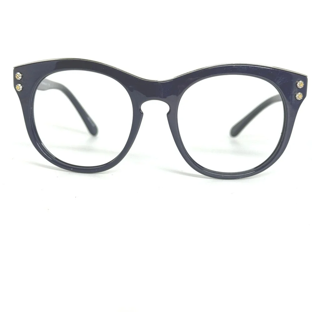 Coach‎ HC 8190 L1611 Navy Blue Round Eyeglasses Frames 51-19-140 542217 21743